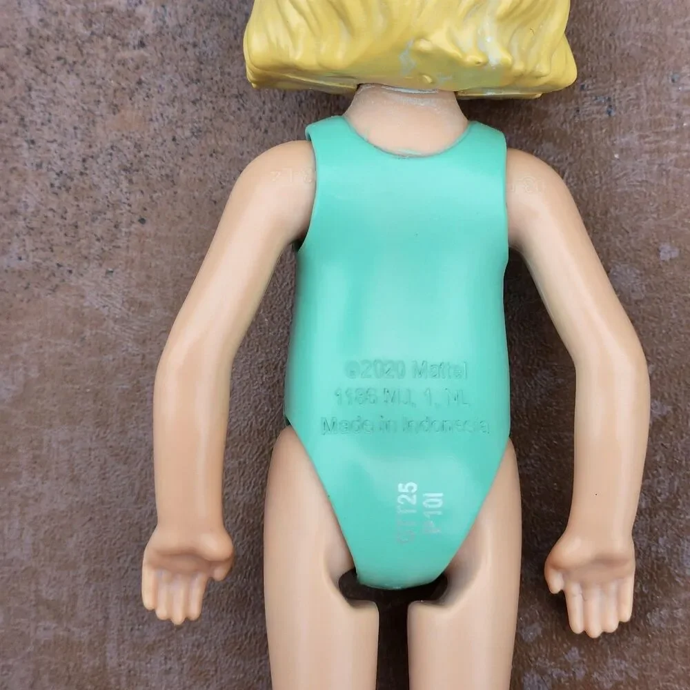 Barbie Chelsea Doll Blonde Hair Flamingo Swimsuit 2020 Mattel 6” Doll Figure - Picture 3 of 8